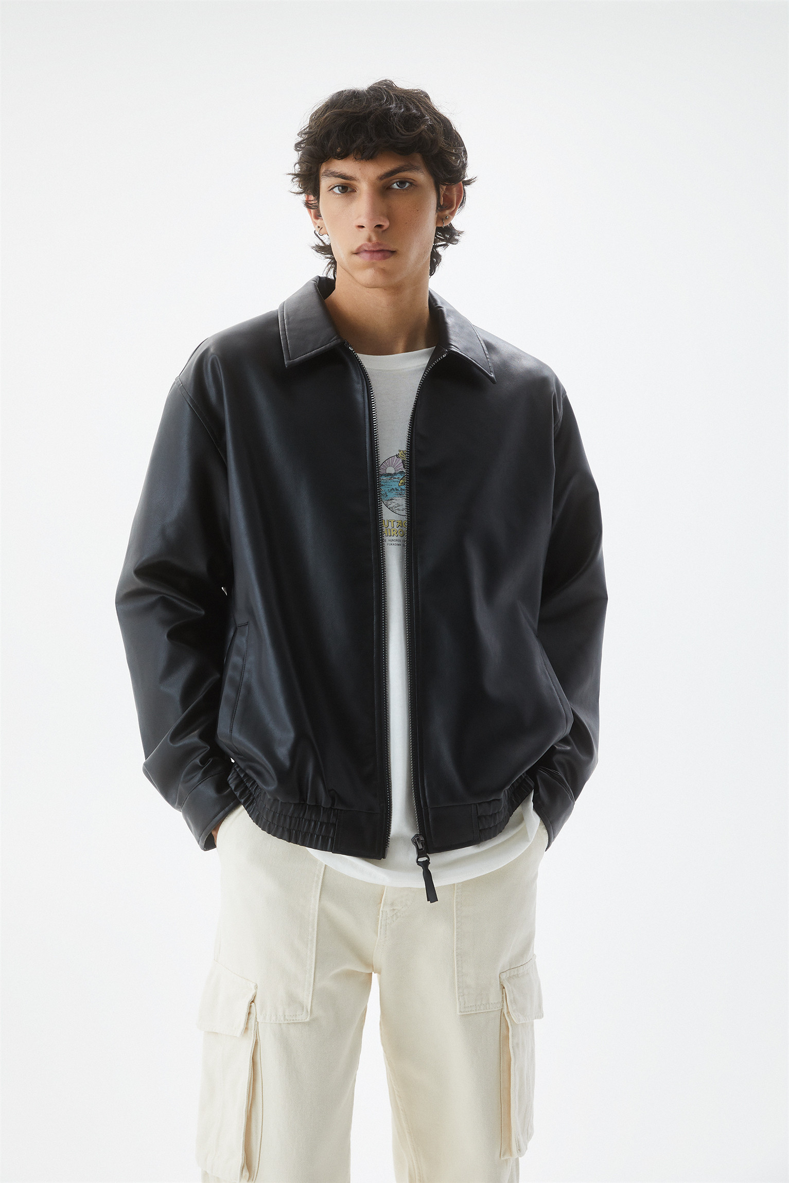 Faux leather jacket | PULL and BEAR UK