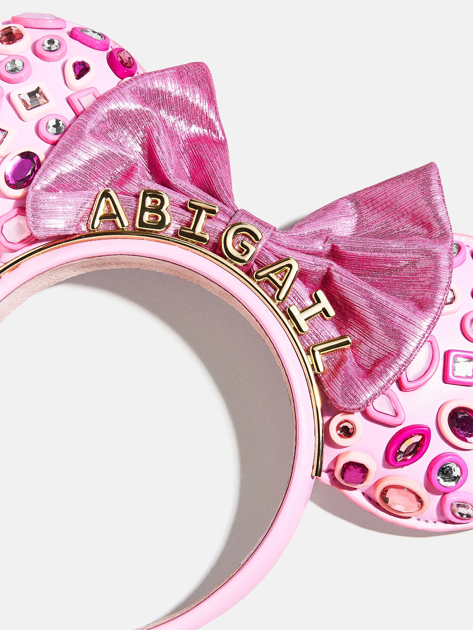 Disney Minnie Mouse Hot Pink Crystal Custom Ears Headband - Minnie Mouse Hot Pink Crystal Custom ... | BaubleBar