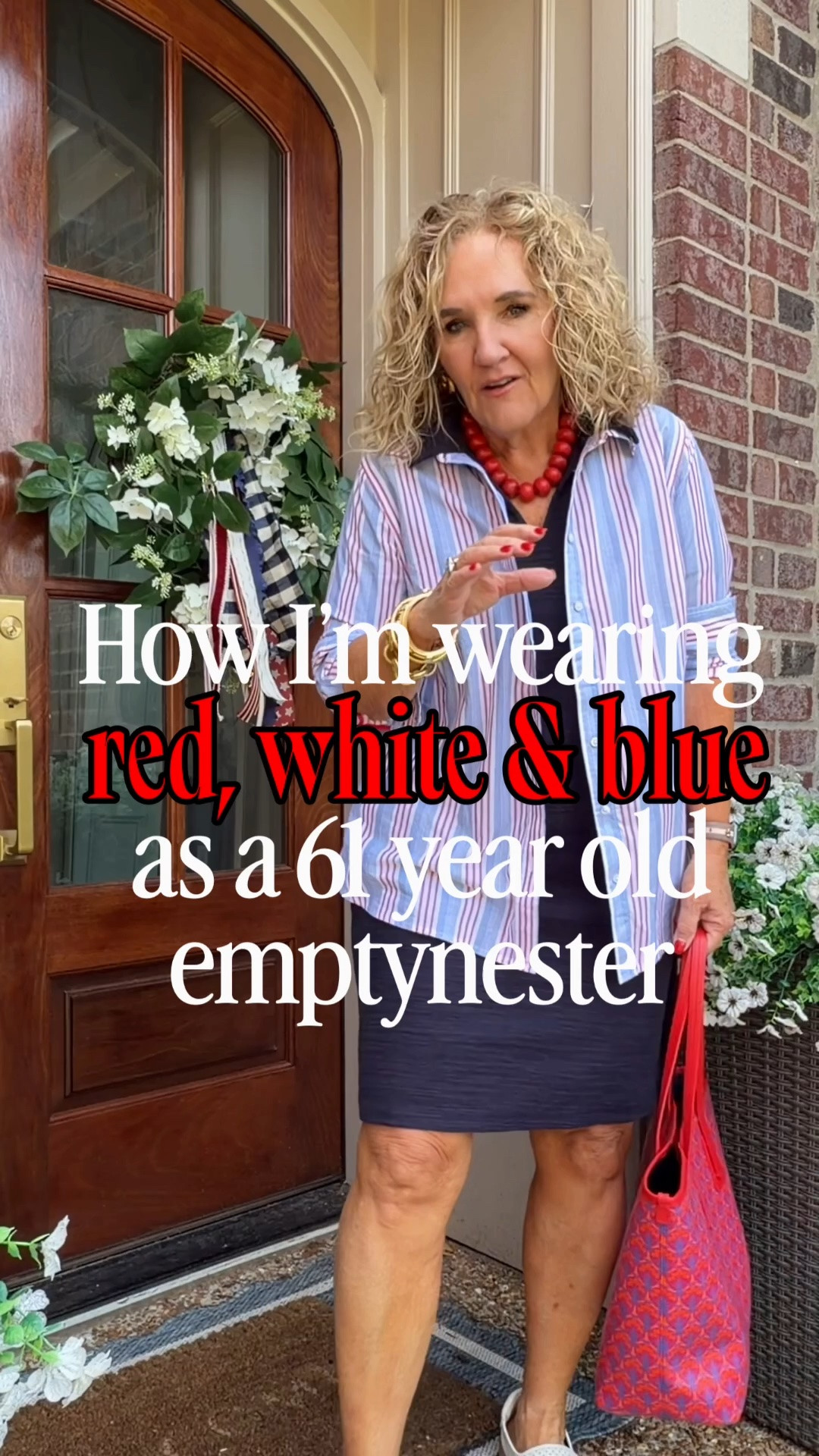 Red white & blue 4th of July celebrations
Everything true to size medium, 8, or 29 except noted below.
I have also posted individual outfits in LTK that have all the accessories links included. 
Splendid navy blue poplin pants size small
White linen shorts 8 petite
Talbots navy knit dress medium petite
Navy blazer 10 petite
White performance poplin blouse small
Spanx gingham pants medium petite (the link is broken, tap on the picture, then search “Kick flare” and they’ll pop up)

#LTKOver40 #LTKSeasonal #LTKootd
