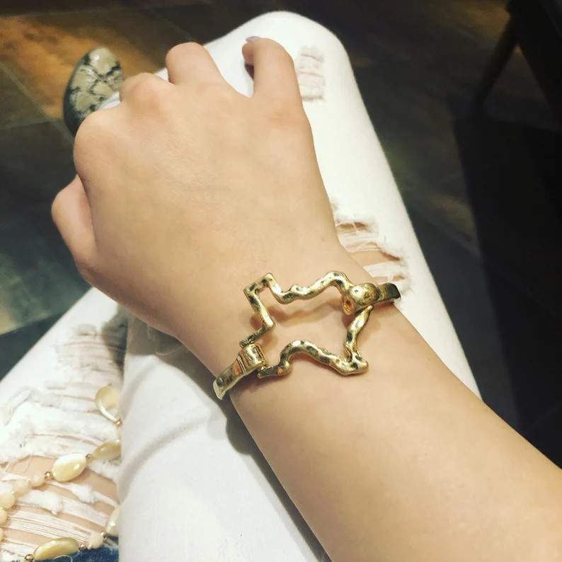 Gold Texas Latch Bracelet | Etsy | Etsy (US)