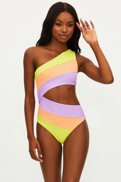 Joyce One Piece Sundazed Colorblock | Beach Riot