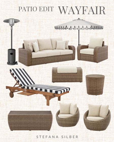 Wayfair, patio decor, woven sofa, ottoman, side chair, lounge chair, swivel chair, side table, coffee table 

#LTKover40 #LTKhome #LTKsalealert