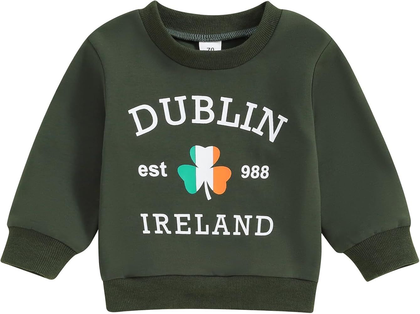 Toddler Baby Boy Girl St. Patricks Day Outfit Long Sleeve Sweatshirt Shirt Pullover Spring St. Pa... | Amazon (US)