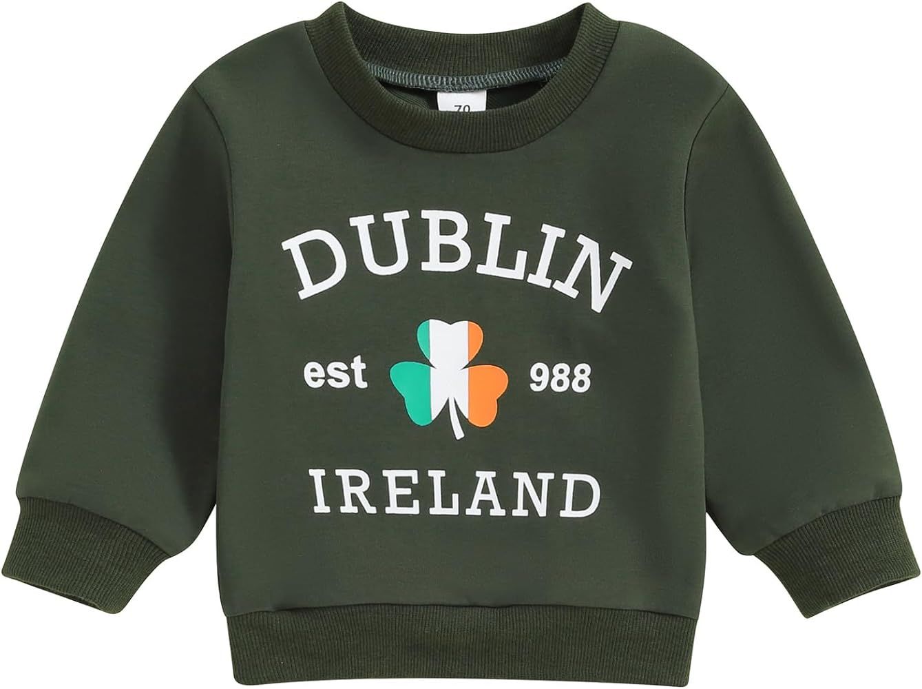 Toddler Baby Boy Girl St. Patricks Day Outfit Long Sleeve Sweatshirt Shirt Pullover Spring St. Pa... | Amazon (US)
