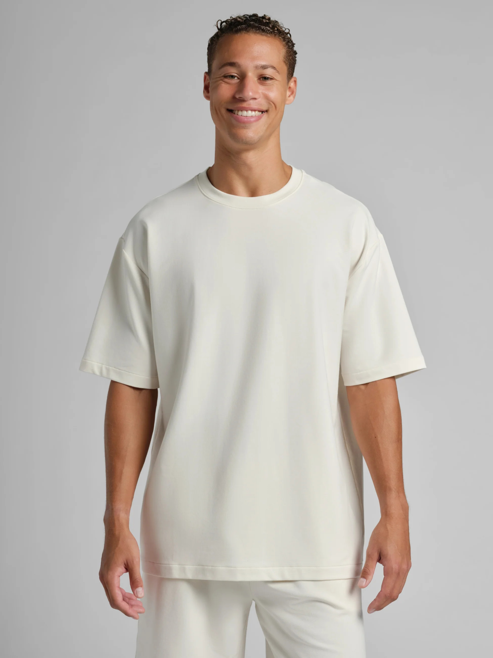 Comfrt Luxe Terry Tee | Ivory | Oversized | XS | Comfrt