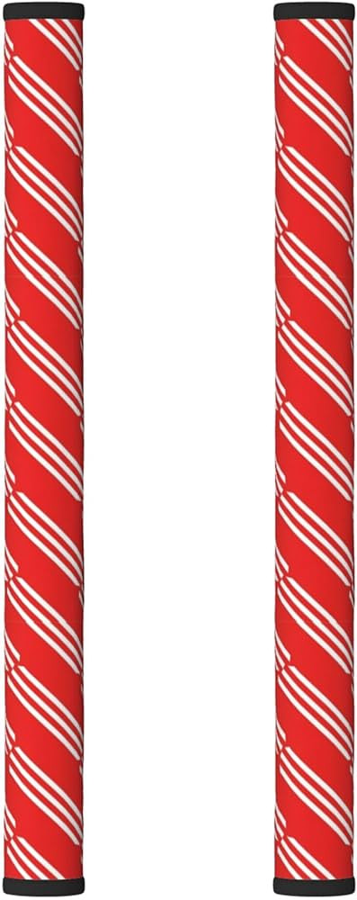 Refrigerator Door Handle Covers Set of 2, Christmas Red Candy Cane Stripes, Adjustable Protector ... | Amazon (US)