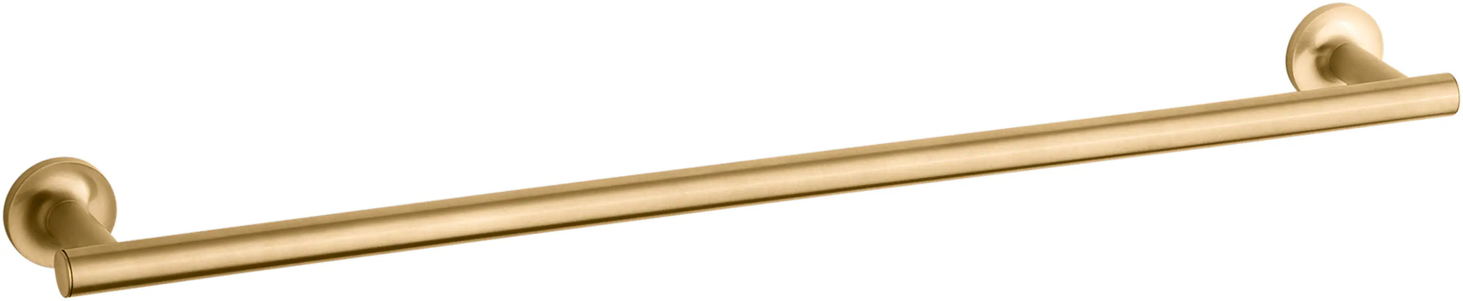KOHLER Purist 24-in Vibrant Brushed Moderne Brass Wall mount Single Towel Bar | K-14436-2MB | Lowe's