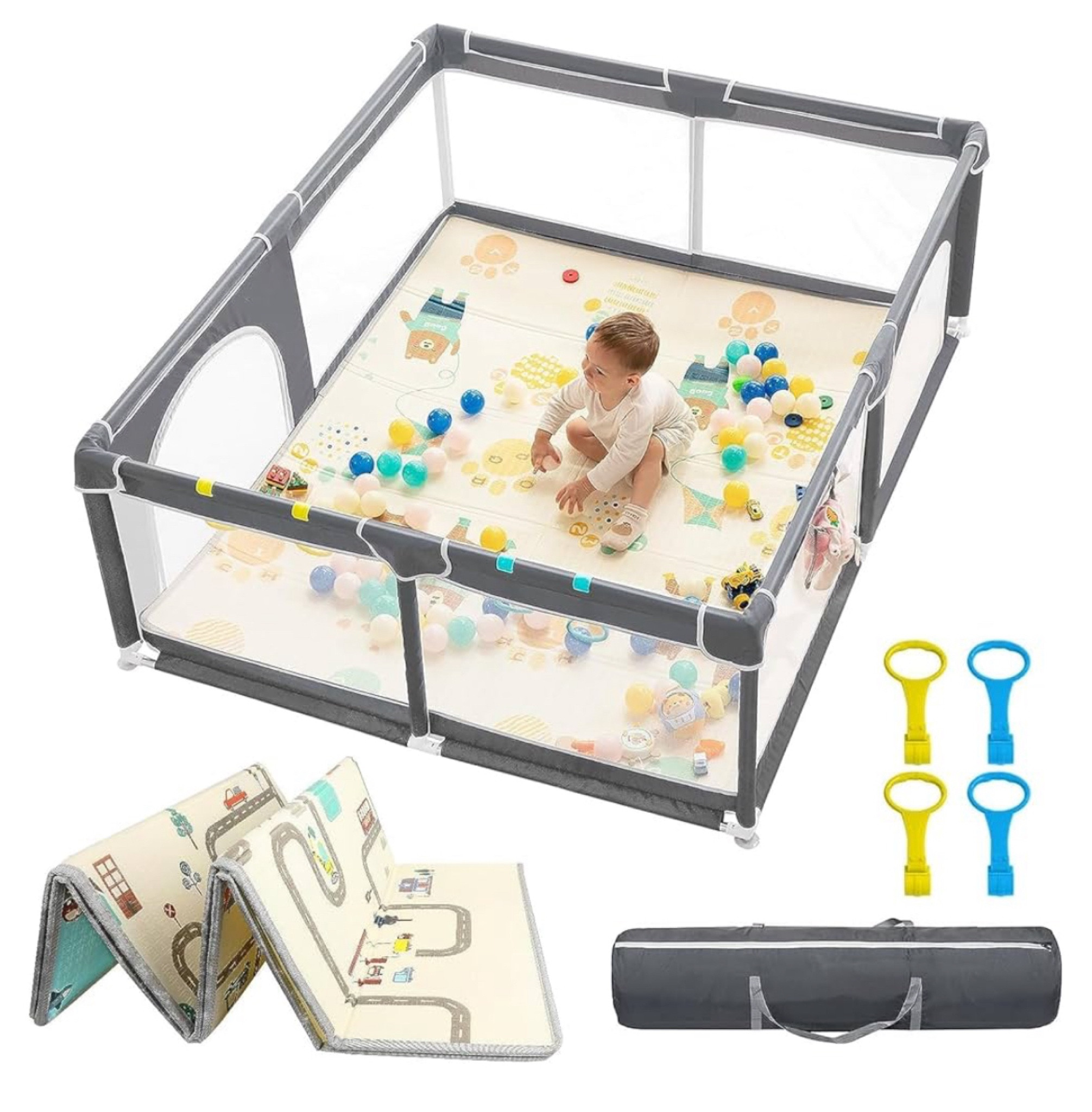 Play pen with mat 


#LTKbaby #LTKkids #LTKfamily