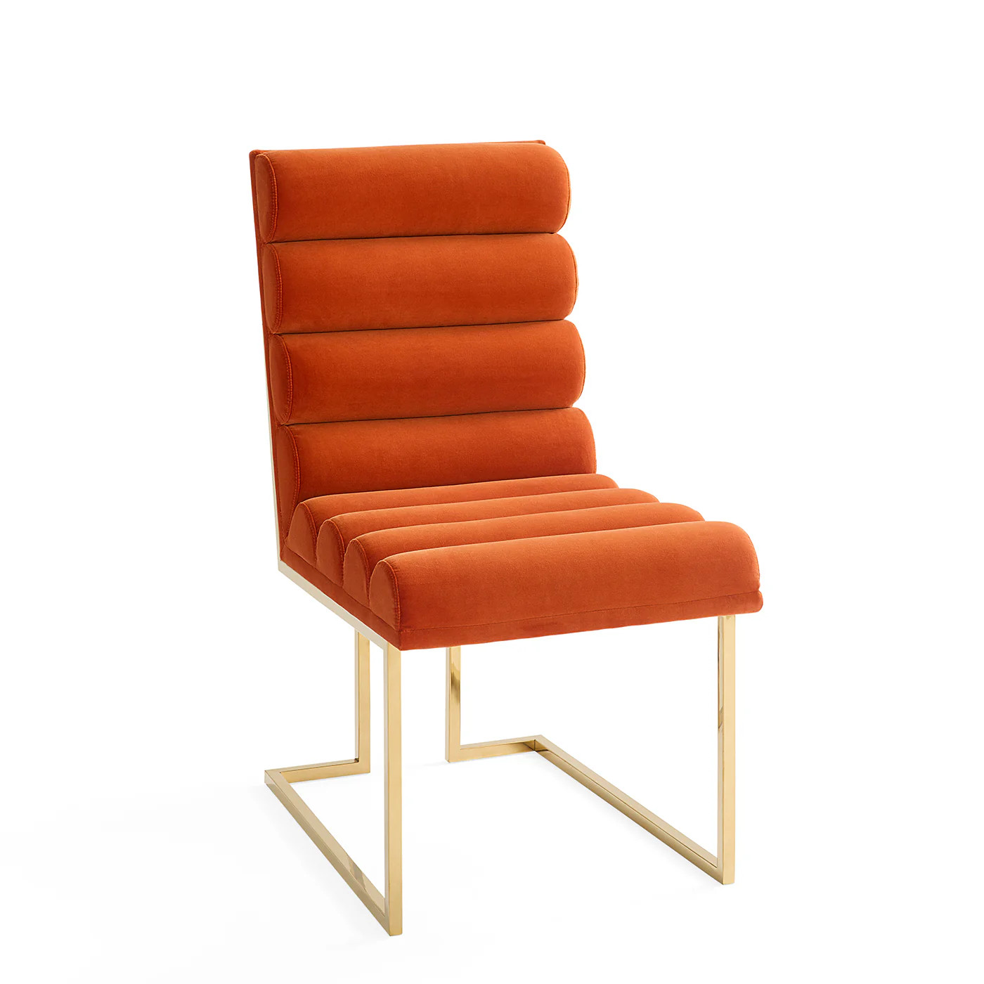 Channeled Goldfinger Dining Chair | Jonathan Adler US