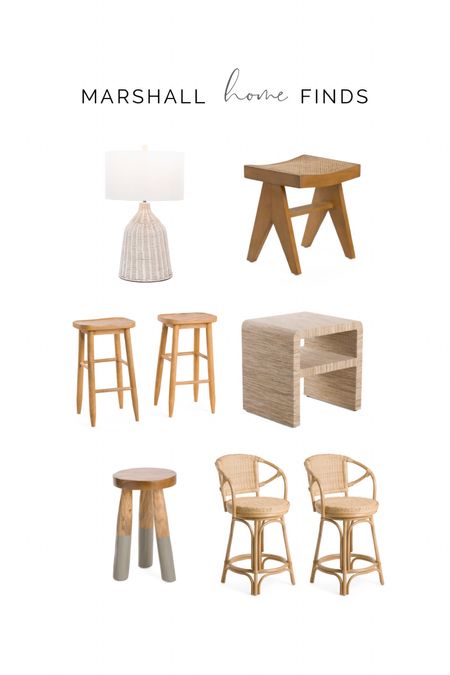 Marshall home finds 
Counter stool
Wood stool
Accent table
Lamp

#LTKstyletip #LTKsalealert #LTKhome