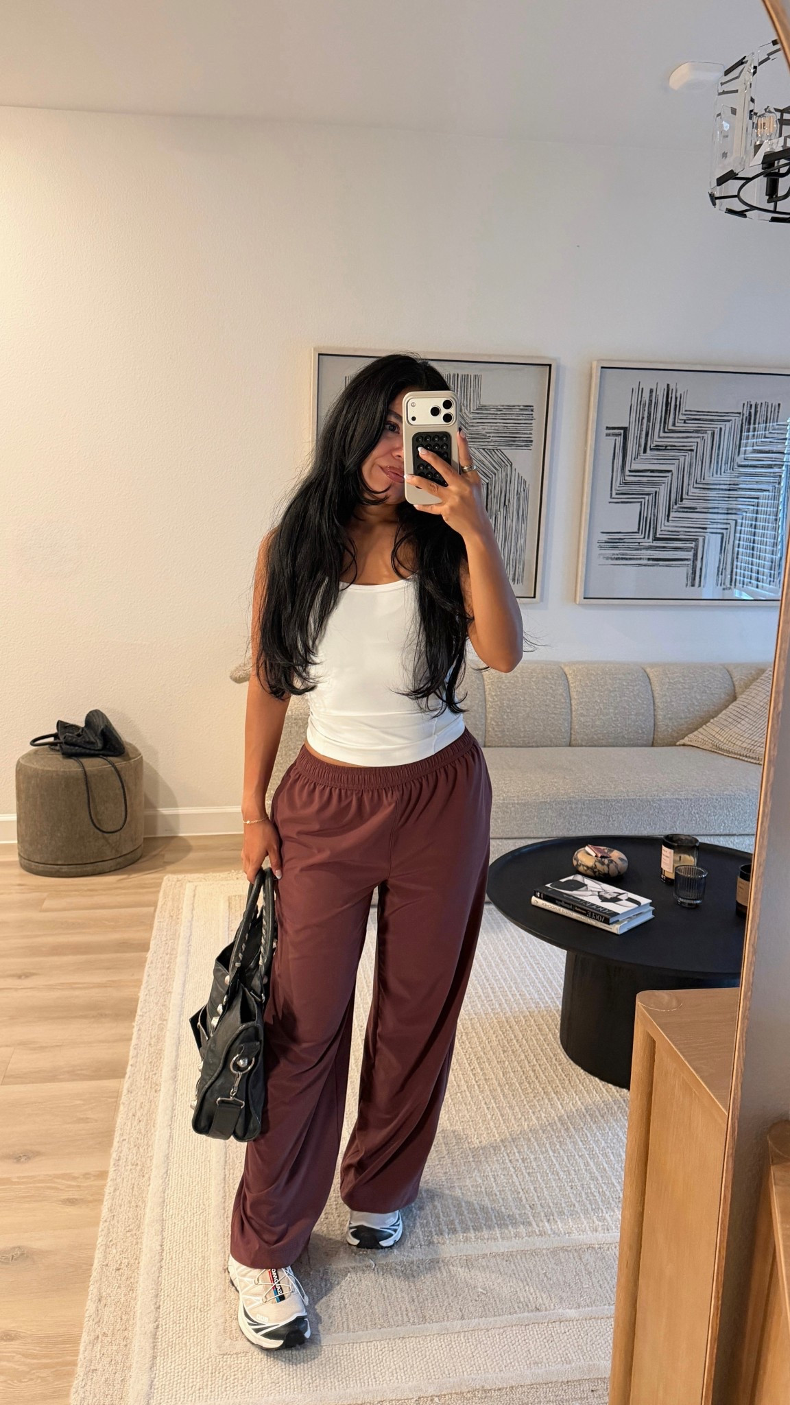 Wore to gym! Size small pants and tank 🤎