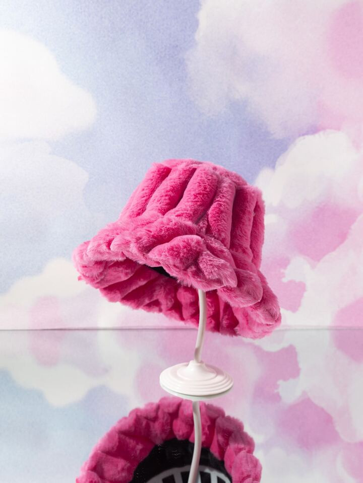 Solid Fluffy Bucket Hat | SHEIN
