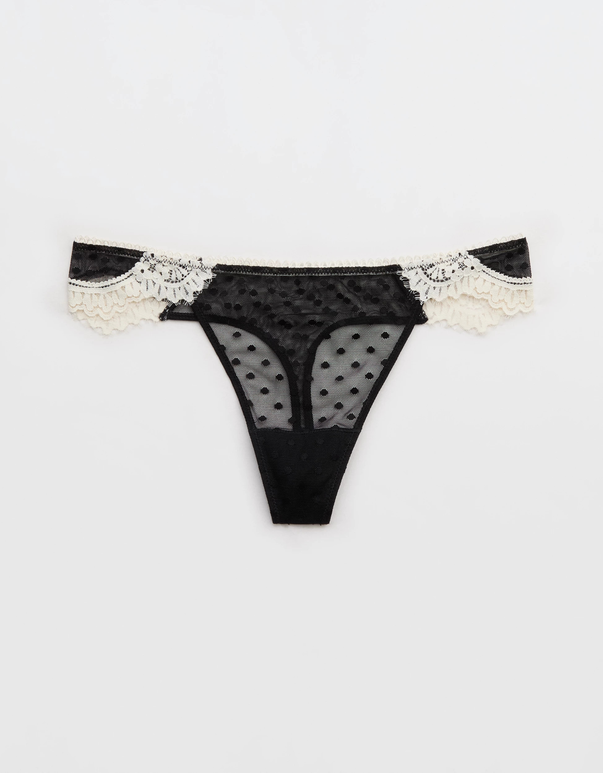Show Off Sheer Happiness Lace Thong Underwear | Aerie
