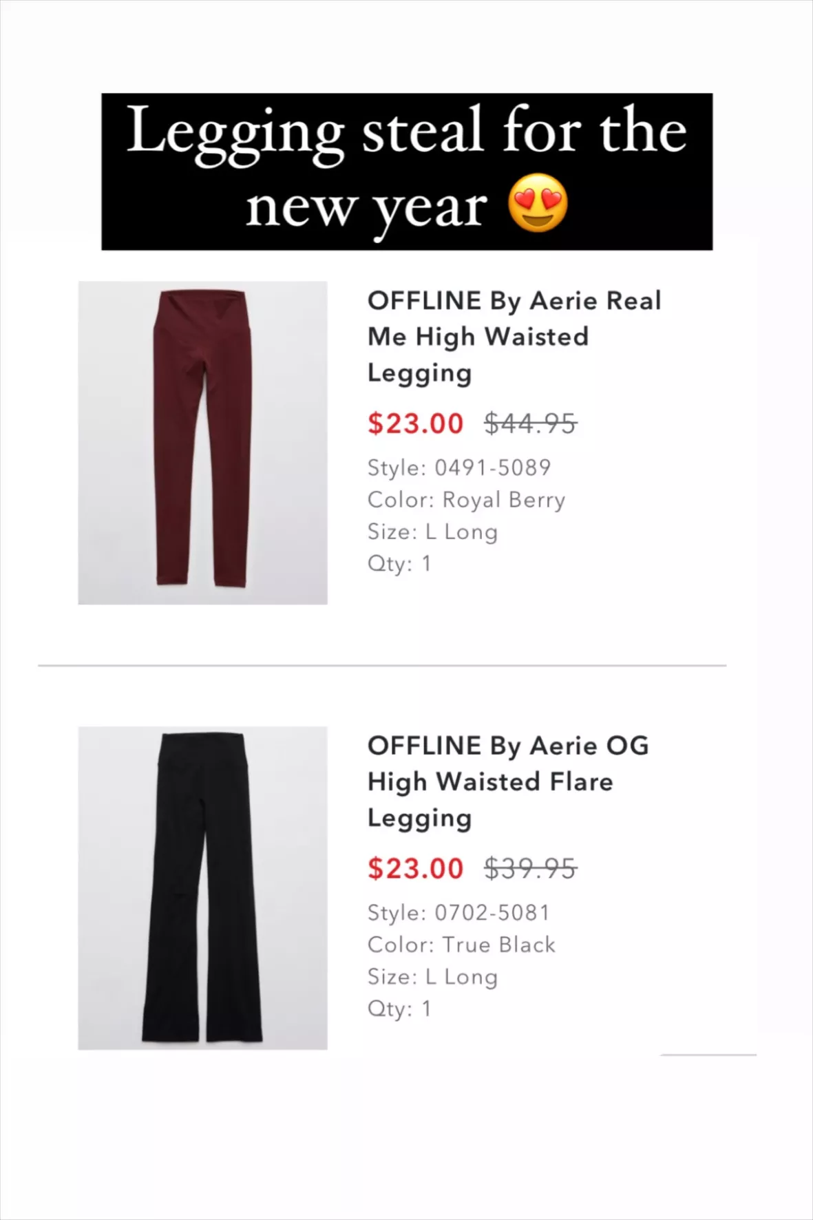 high OFFLINE By Aerie Real Me High Waisted Crossover Super Flare Legging