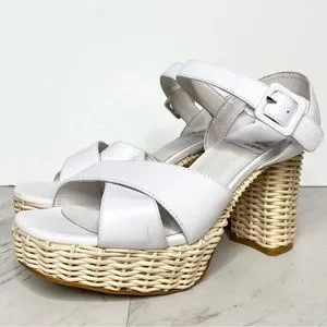 Jeffery Campbell Amma Woven Platform Heeled Sandal 8 | Poshmark