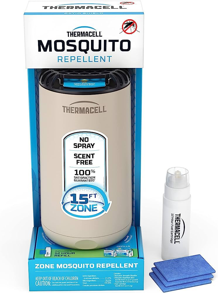 Thermacell Patio Shield Mosquito Repeller; Highly Effective Mosquito Repellent for Patio; No Cand... | Amazon (US)