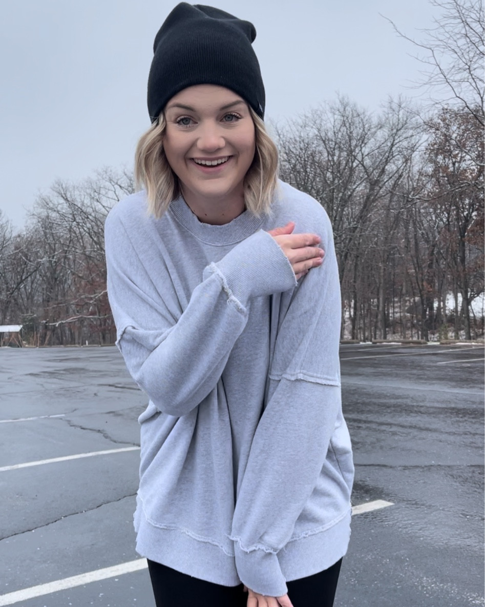 Oversized fit! Wearing a medium!

#LTKstyletip #LTKfit #LTKSeasonal
