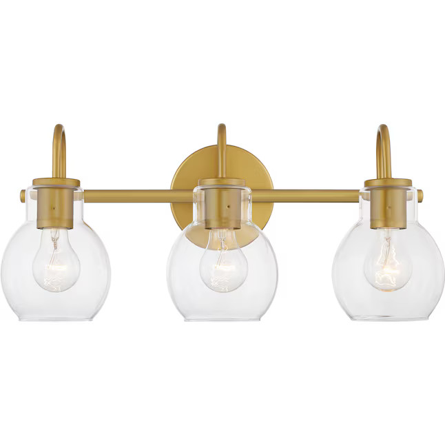 Quoizel Melbourne 20-in 3 -Light Gold Modern/contemporary Vanity light | Lowe's