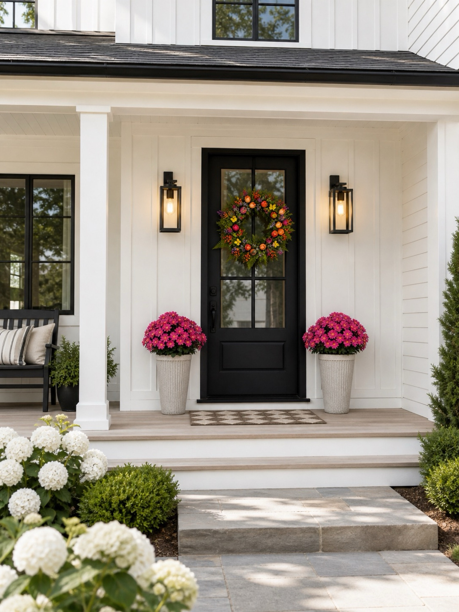 Amazon Porch Finds 🌿

Follow @farmtotablecreations on Instagram for more home styling inspiration and Amazon finds.

These Amazon porch finds instantly make an entry feel more warm and welcoming. The neutral planters paired with the bright florals create such a beautiful contrast against the black front door, and that patterned rug adds the perfect layered touch. Simple updates like this can completely refresh your curb appeal without overdoing it.

#amazonhome #frontporchdecor #outdoorplanters #porchdecor #amazonfinds

porch decor | front porch ideas | amazon porch finds | outdoor planters | front door wreath | outdoor rug | neutral porch decor | curb appeal | porch styling | modern farmhouse porch | outdoor lighting | floral wreath | entryway inspiration | amazon home finds | front porch refresh | outdoor decor ideas | farmhouse exterior | spring porch decor | neutral home decor | exterior inspiration | welcoming entryway | porch inspiration | patio decor | outdoor styling | home upgrades

#LTKSeasonal #LTKHome #LTKSaleAlert