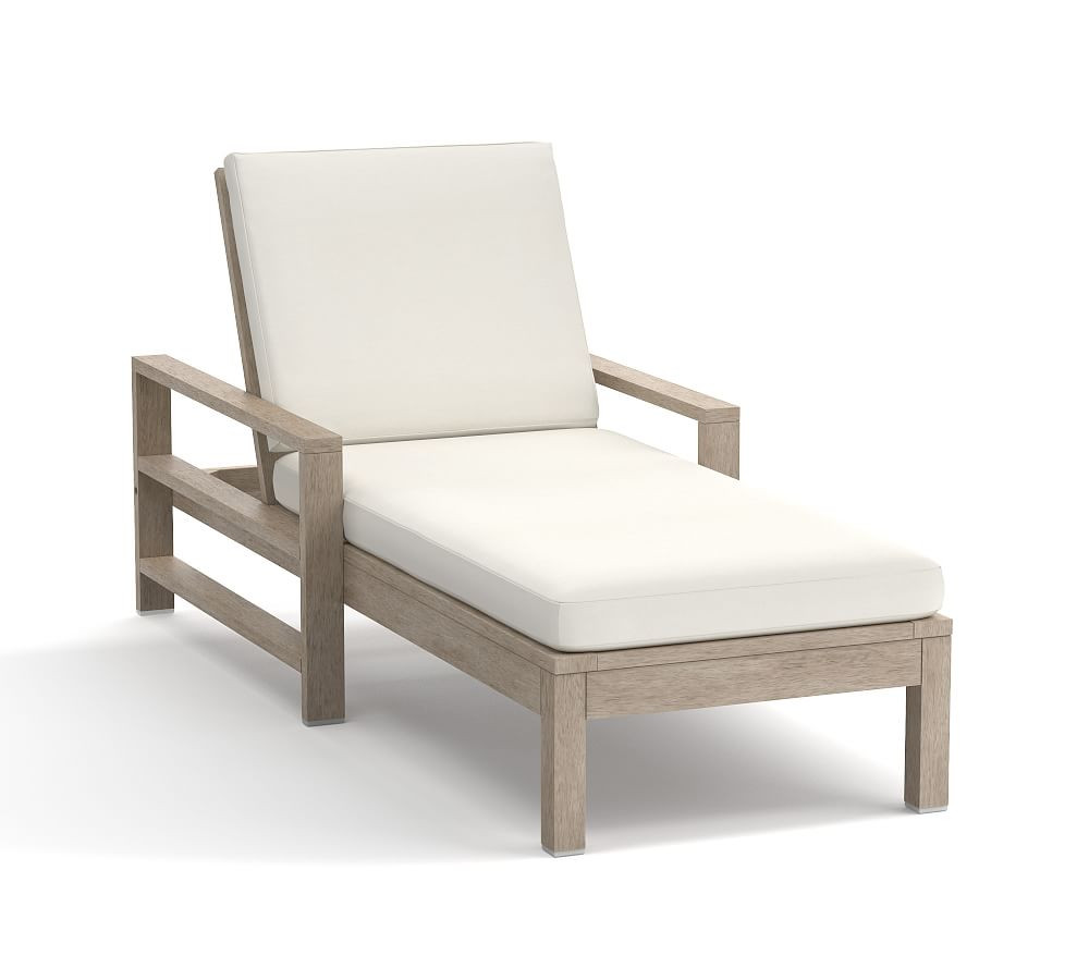 Indio FSC® Eucalyptus Single Outdoor Chaise Lounge | Pottery Barn (US)
