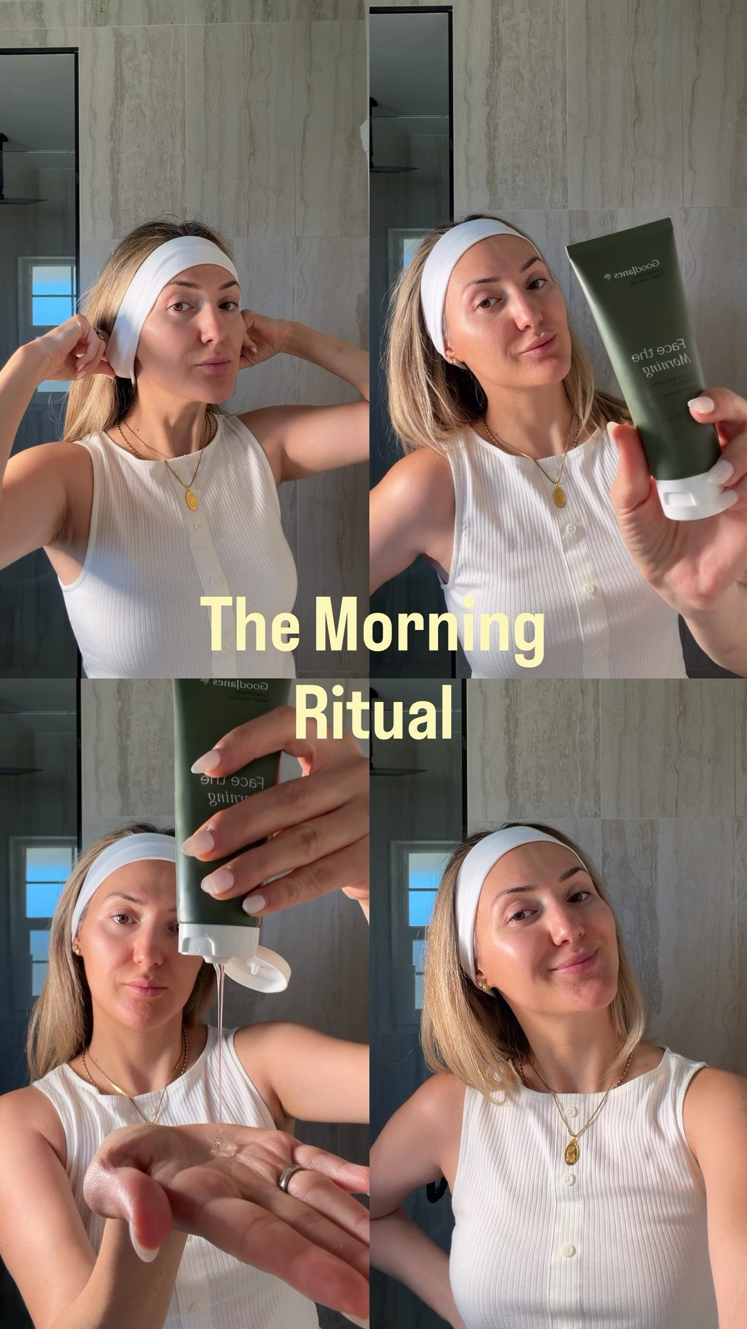 @goodjanesbeauty just launched a new facial cleanser and it is soooo soothing and gentle on the skin. It doesn’t give you that tight stripped feeling. Definitely recommend! Clean beauty. Clean skincare. #ad

Face cleanser 
Vitamin C serum
Hydrating moisturizer
Face oil

#LTKvlog #LTKdayinmylife #LTKmorningroutine