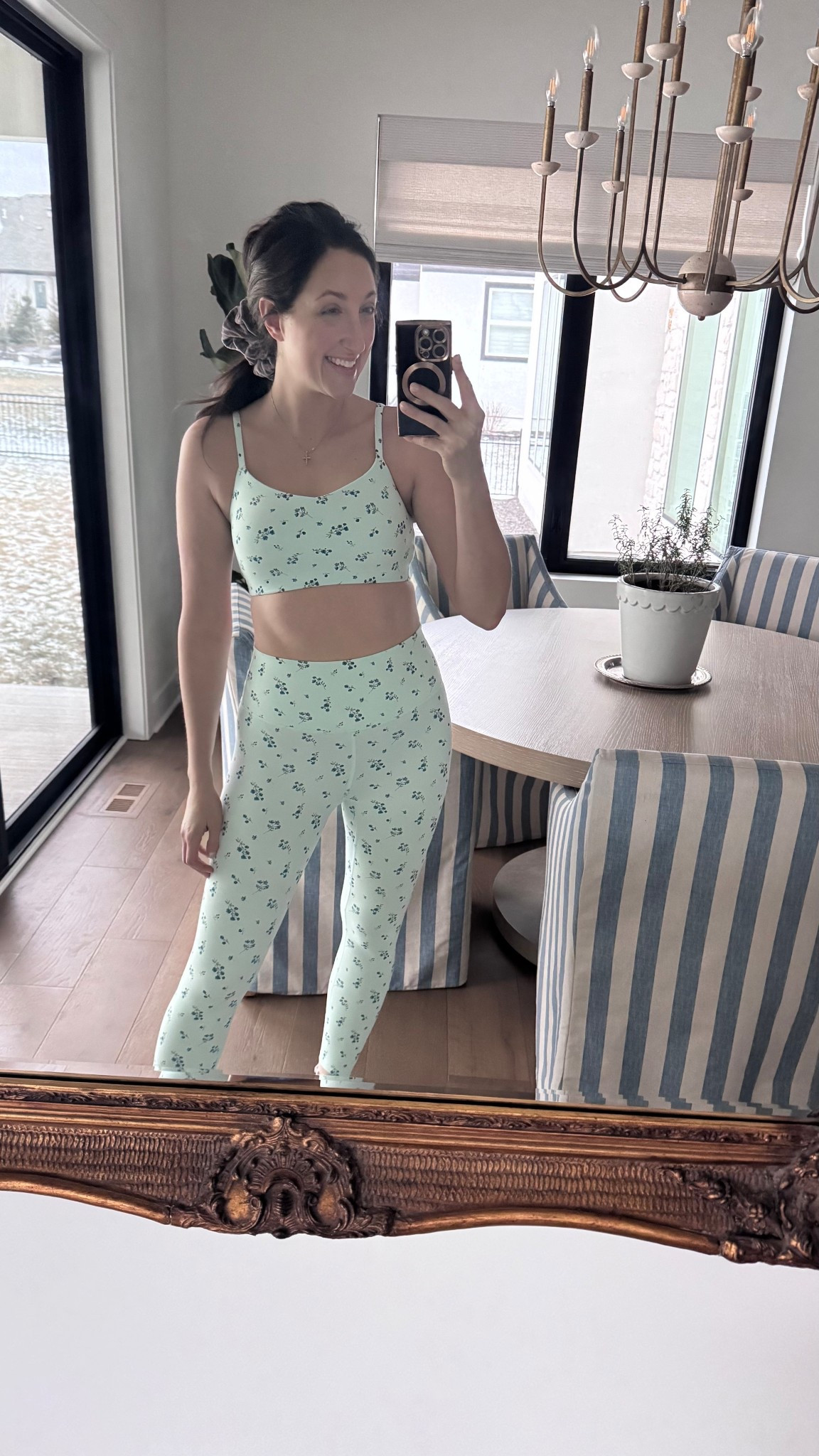 The softest and most flattering fitness set I have ever owned!! 
TTS! 
Medium pant
Large top

If you’re between sizes, size down. 

#LTKfitnessgoals #LTKselfcare #LTKActive