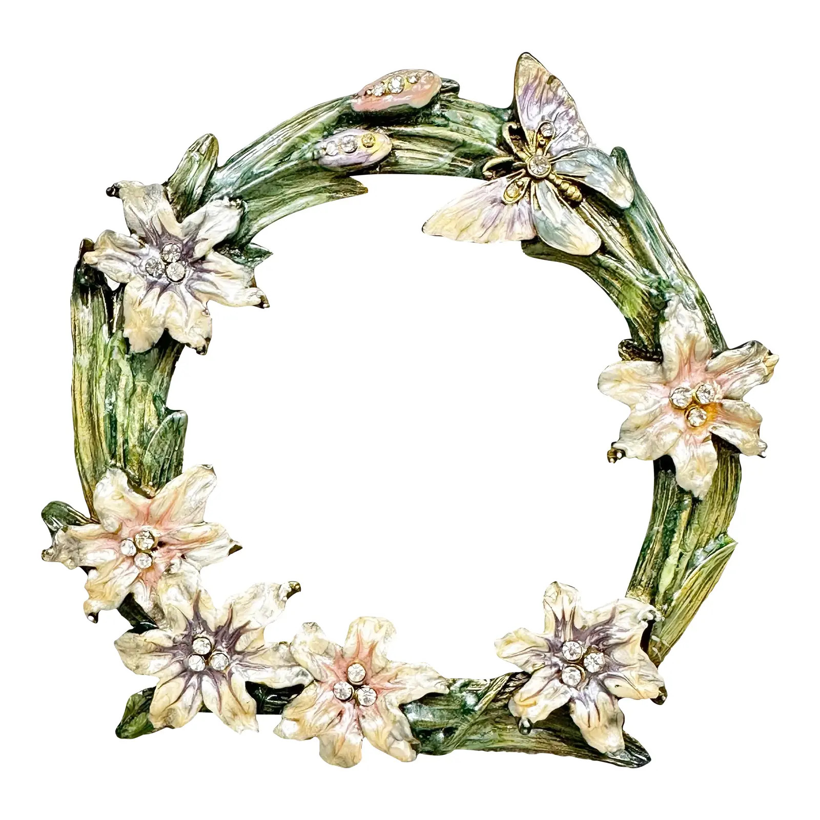 Vintage Style Butterfly Picture Frame | Chairish