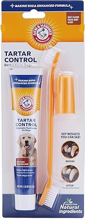 Arm & Hammer for Pets Tartar Control Kit for Dogs-Contains Toothpaste, Dog Toothbrush & Fingerbru... | Amazon (US)