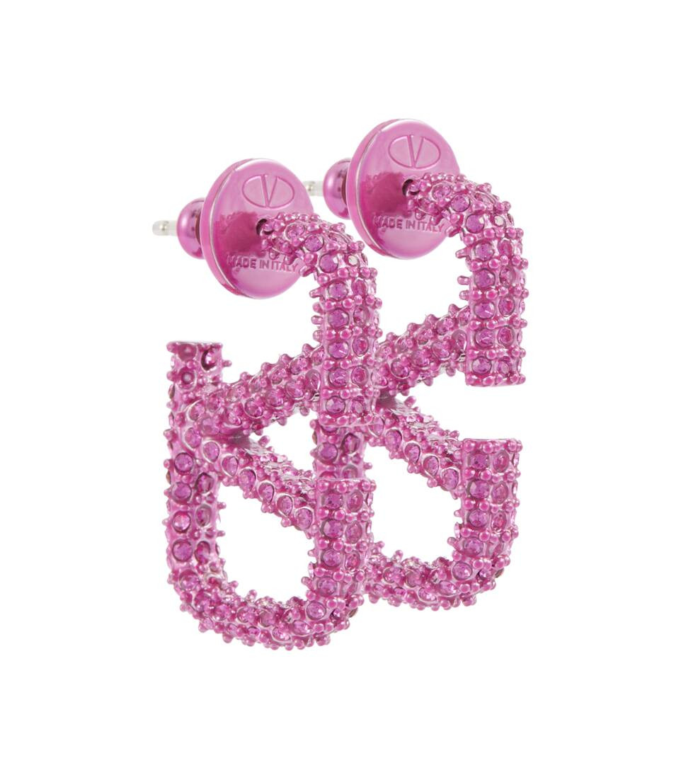 VLogo crystal-embellished earrings | Mytheresa (US/CA)
