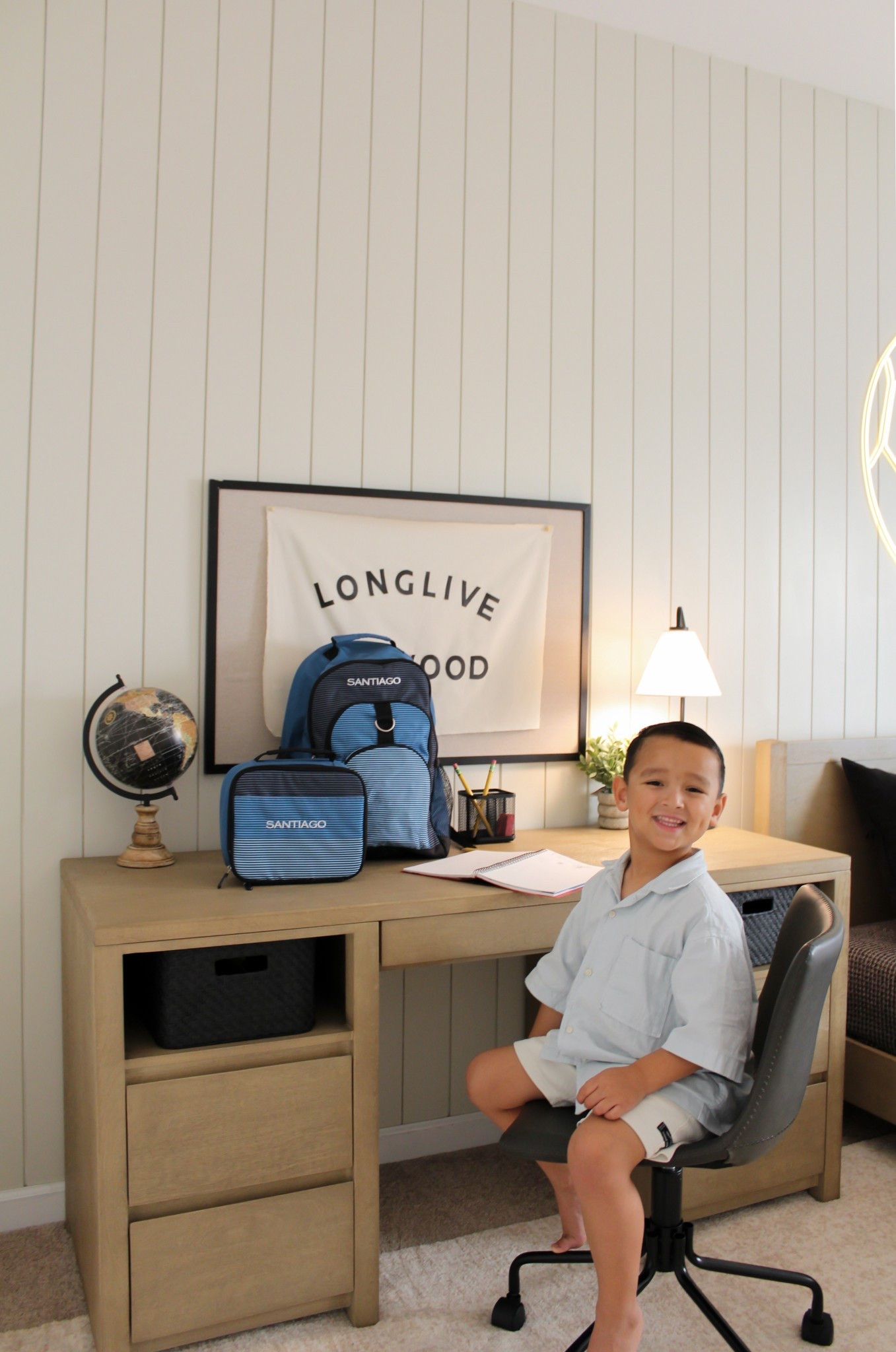 Santiago’s new soccer inspired room is officially game ready! ⚽️ We created a homework nook with @potterybarnteen’s Costa desk designed with sleek lines and plenty of storage to keep schoolwork and gear organized. We paired it with the Costa bed, layered in cozy fall bedding, textured weave throw blanket, and pillows for a layered look he’ll actually want to hang out in after practice. Rounding it all out with a backpack and lunch box in a fun design that fits his personality while blending effortlessly with his new room. And the best part? These pieces are made to last him through the school years, with quality and thoughtful design, they deliver style and function that stand the test of time. Now Santiago’s ready for back-to-school and to kick-off the new soccer season! #ad #LoveMyPBTeen #PBTFallDecorating

#LTKHome #LTKKids #LTKSaleAlert