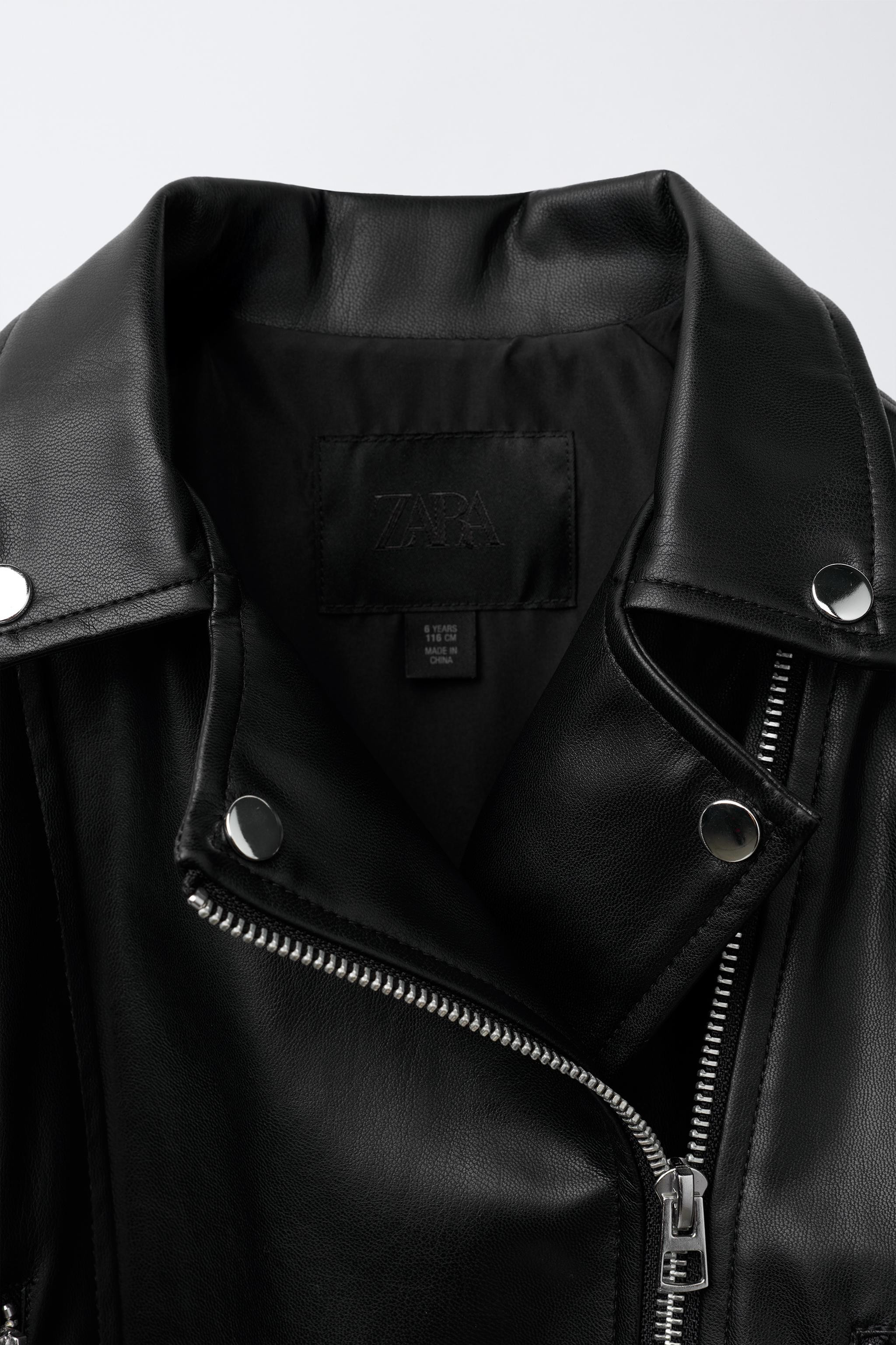 FAUX LEATHER BIKER JACKET | Zara US