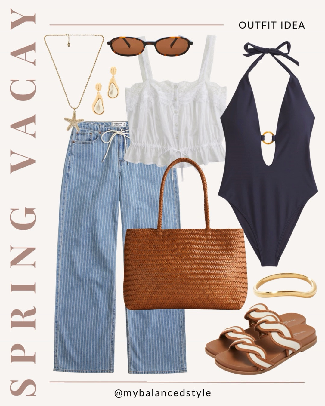 Spring vacay outfit idea

linen matching set beach outfit
flowy maxi dress sunset dinner
crochet coverup over bikini
oversized button down beach look
wide leg pants resort outfit
two piece skirt set vacation
lightweight romper casual beach day
silk scarf top coastal vibe
straw bag and sandal combo

#LTKootd #LTKSwim #LTKSaleAlert