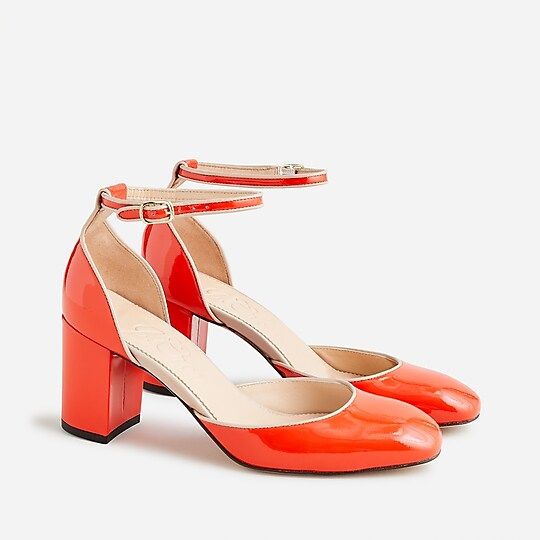 Maisie ankle-strap heels in Italian patent leather | J.Crew US