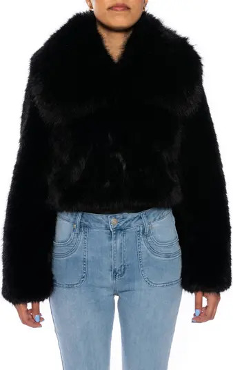 Crop Faux Fur Jacket | Nordstrom