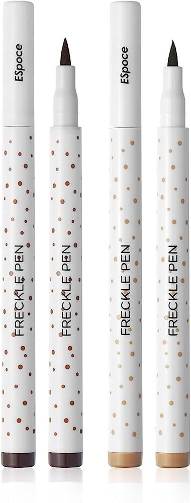 Freckle Pen 2 Colors Waterproof Long Lasting Quick Dry Small Spot Natural Like Face Freckle Makeu... | Amazon (US)