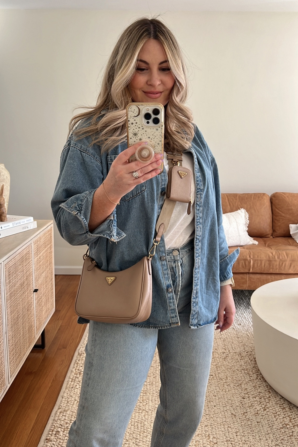 Denim on denim. Found the best denim shirt for this season! TTS - wearing M  

#LTKstyletip #LTKunder100 #LTKSeasonal