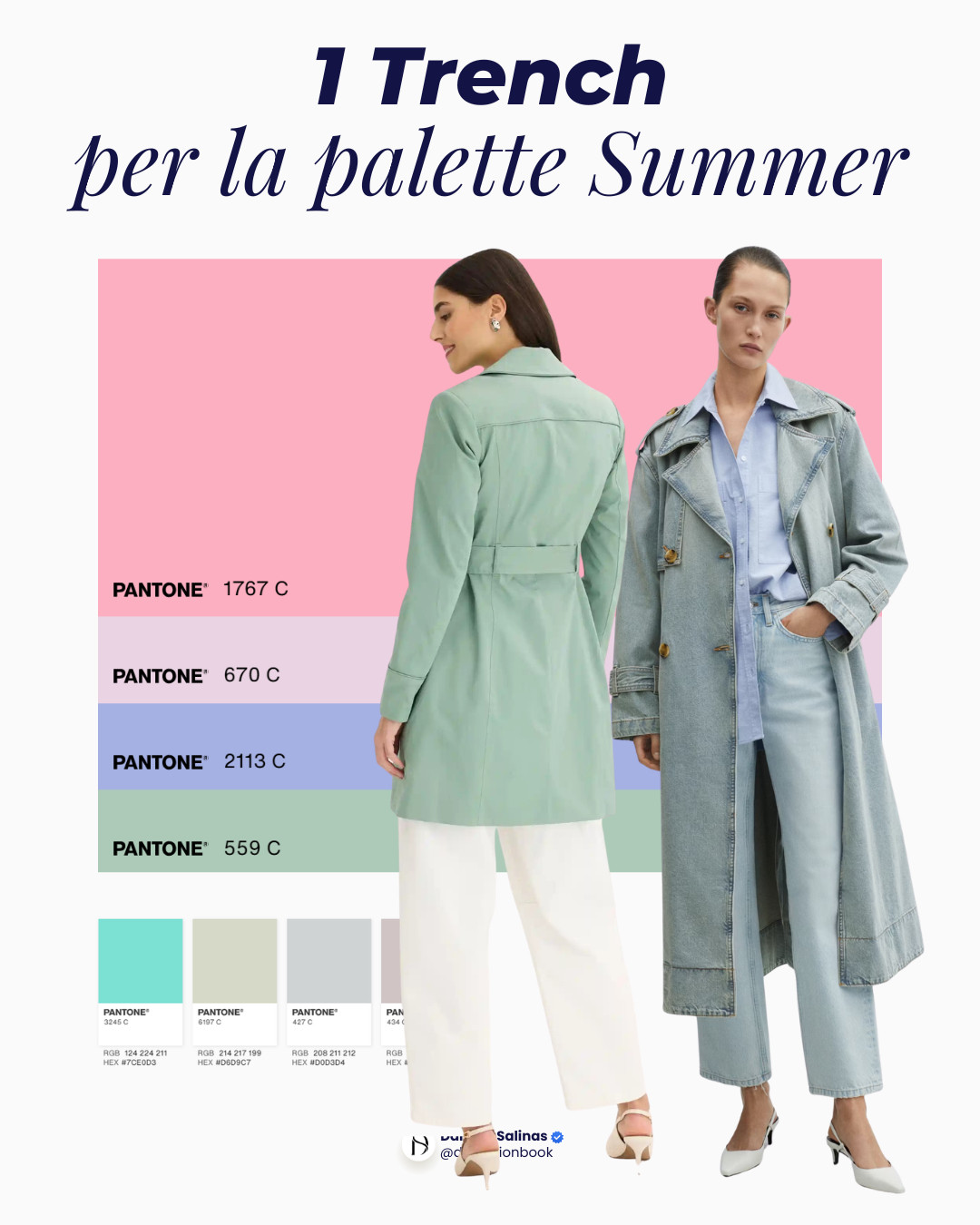 Il trench è il capo essenziale per le stagioni di transizione: leggero, versatile e facile da abbinare.
Qui trovi i colori migliori in base alla tua palette di Armocromia — Summer, Winter, Autumn, Spring — così scegli il modello più valorizzante senza errori (e riduci le spese evitando acquisti sbagliati).

🌊 Summer: toni freddi e polverosi
❄️ Winter: contrasti freddi e brillanti
🍂 Autumn: nuance calde e profonde
🌸 Spring: colori caldi e luminosi

Salva il post per il tuo shopping e scopri quale trench funziona meglio per te. 

 #LTKitalia #LTKeurope #LTKspring