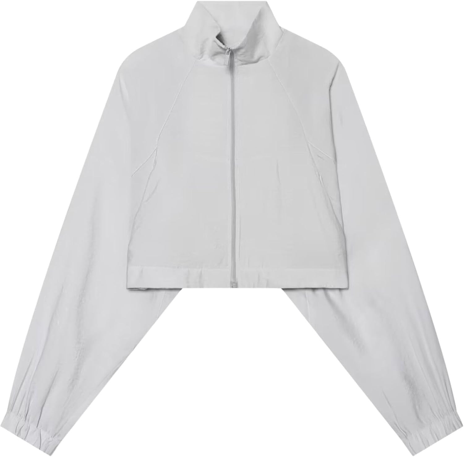 Chevara Women's Cropped Zip Up Jacket Long Sleeve Lightweight Outdoor Coat | Amazon (US)