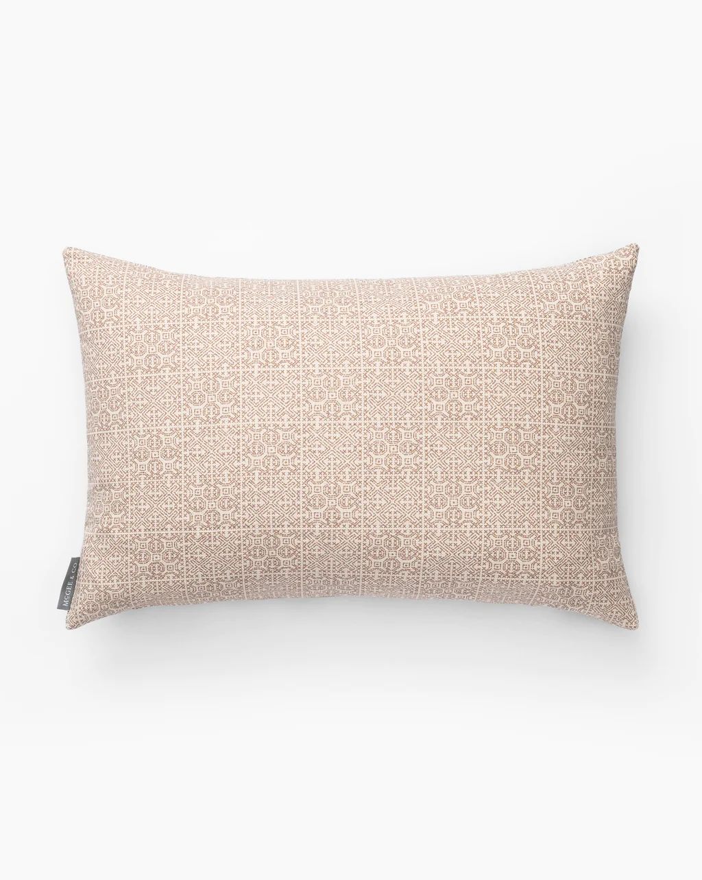Vintage Brown & White Tribal Pattern Pillow Cover | McGee & Co.