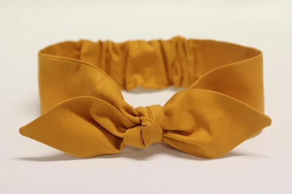 Mustard Knot headband, Womens Headband, Adult Headband, Headband for Women, Girl Headband, Bow He... | Etsy (US)