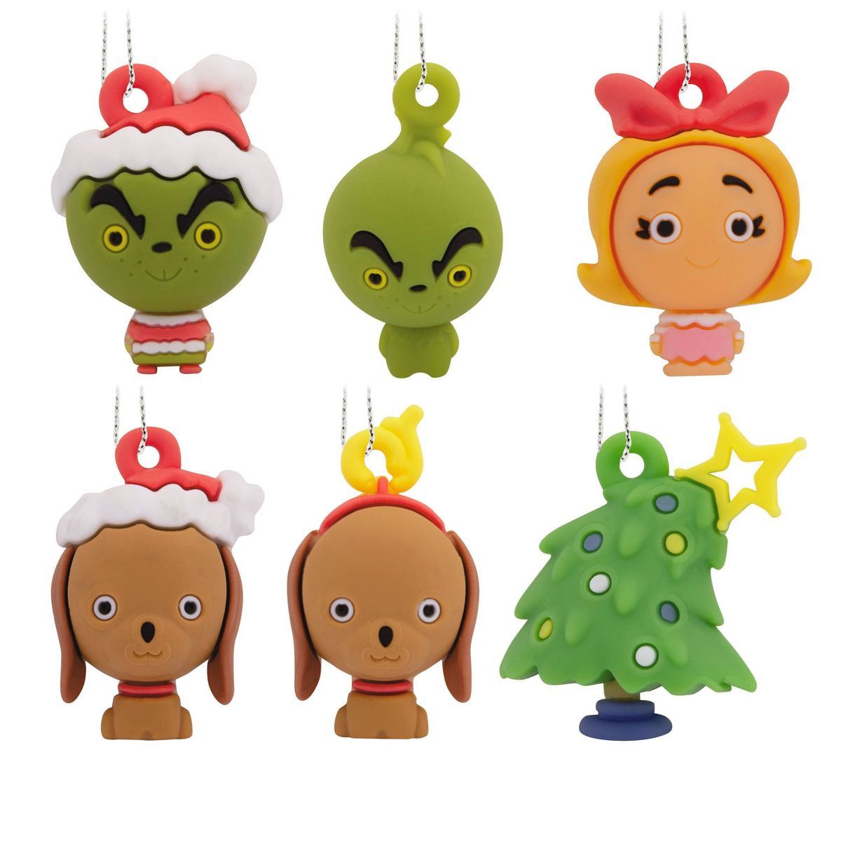Hallmark Dr. Seuss The Grinch 6pc Mini Christmas Tree Ornament Set | Target