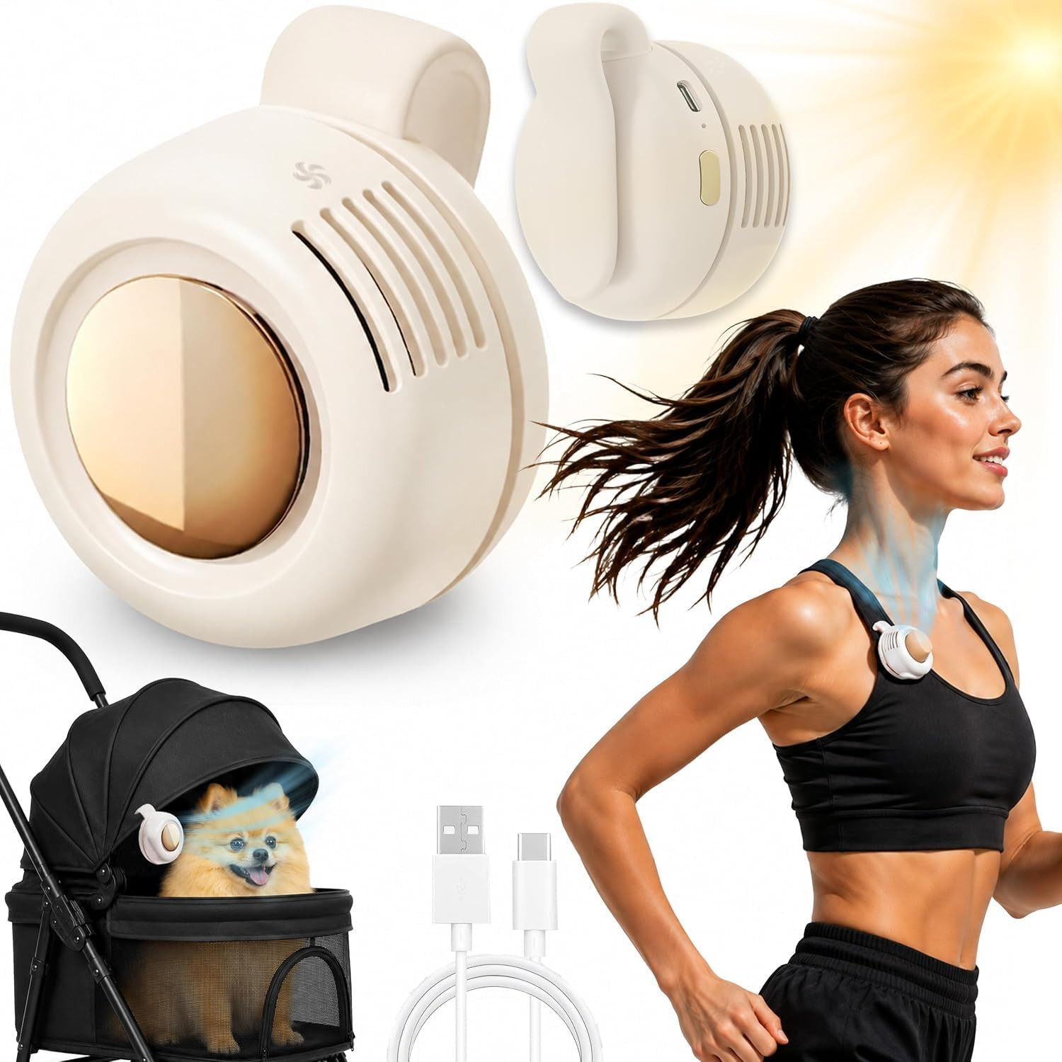 2026 Mini Bladeless Fan Clip On, Portable Silent Mini Bladeless Fan Clip On | Amazon (US)