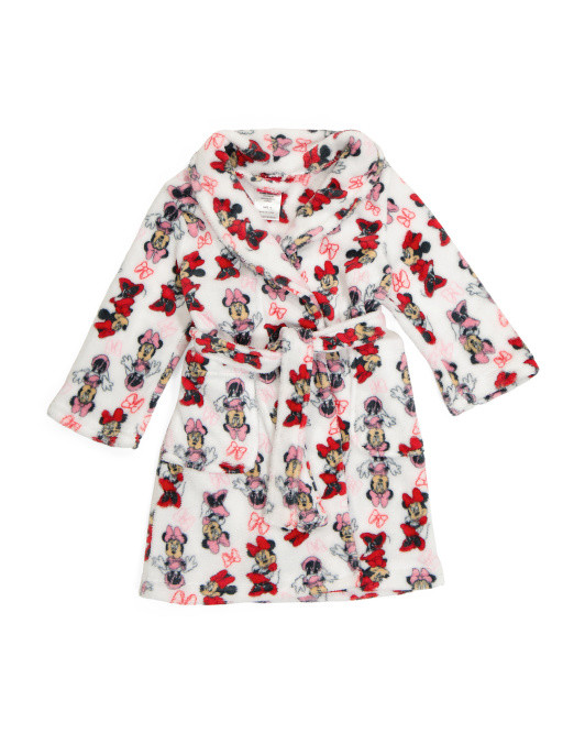 Girl's Minnie Luxe Plush Robe | TJ Maxx