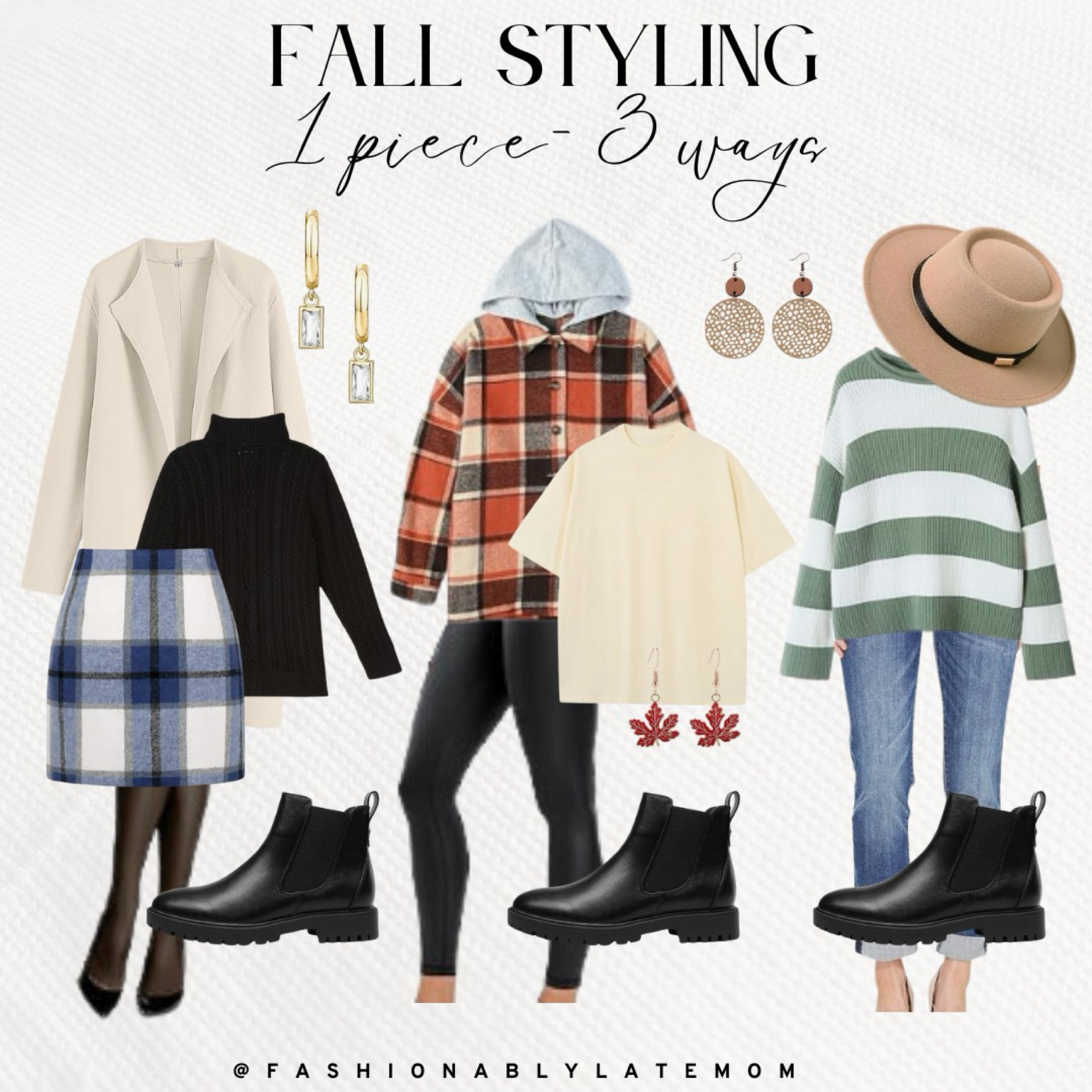 Amazon Fall Outfit Ideas

Fashionablylatemom 
Casual fall outfit
Womens fall knit Tops Loose
Women’s fall blouses
Women’s fall button up tops
Women’s fall fashion
Fall fedoras
Striped tee shirt
Trendy booties
Fall jewelry
Hoop earrings
Statement earrings
Flared jeans
Women’s fall accessories
Denim jacket
Basic tees
Fall cardigan
Workwear pants
Bootcut pants
Suede boots
Fall shoes
Gold jewelry
Denim jeans
Fall blazers
Women’s denim
Women’s booties
Fall jewelry

#LTKStyleTip #LTKSeasonal #LTKSaleAlert