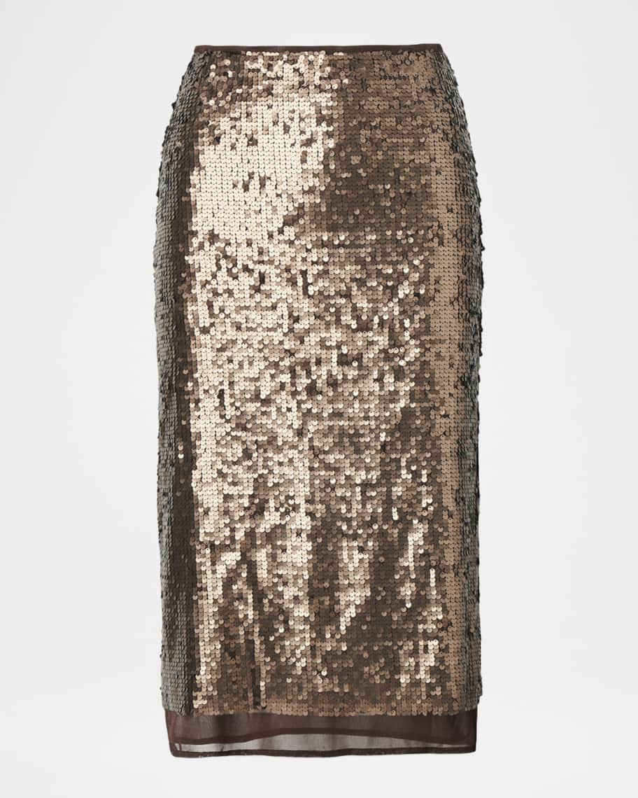 Rag & Bone Lucy Sequined Midi Skirt | Neiman Marcus