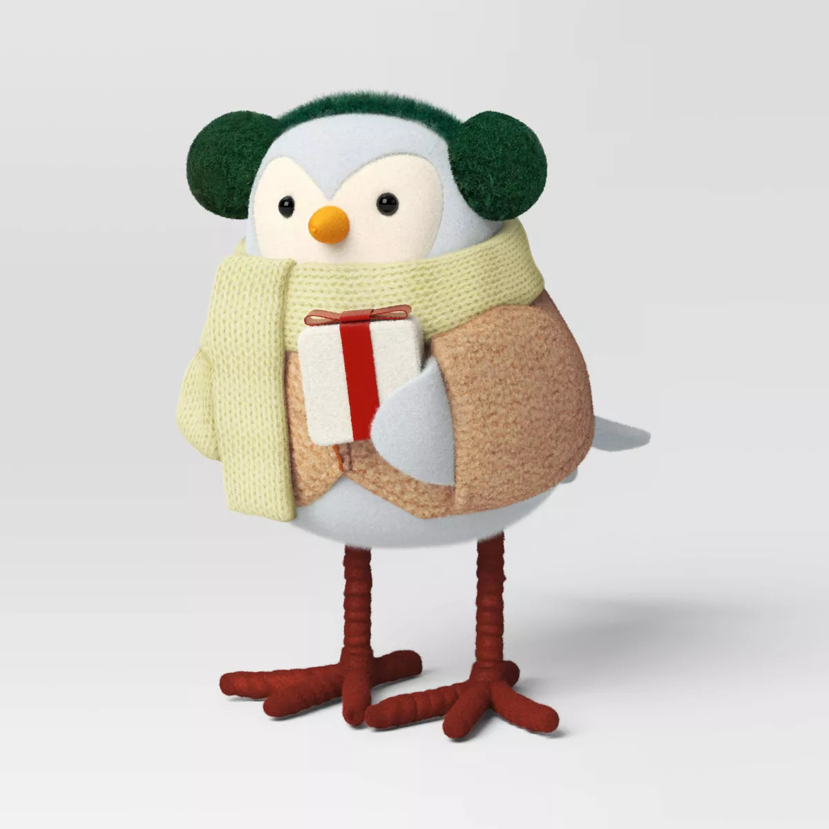 Featherly Friends™ 'Fern' Fabric Christmas Bird Figurine Holding Gift - Wondershop™ | Target