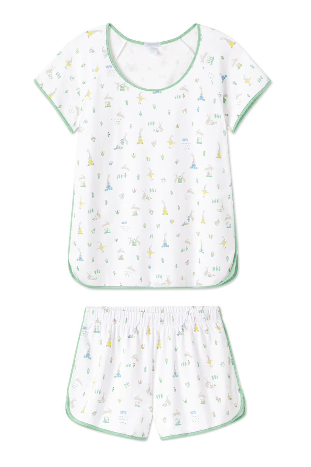Pima Shorts Set in Bunnies | Lake Pajamas