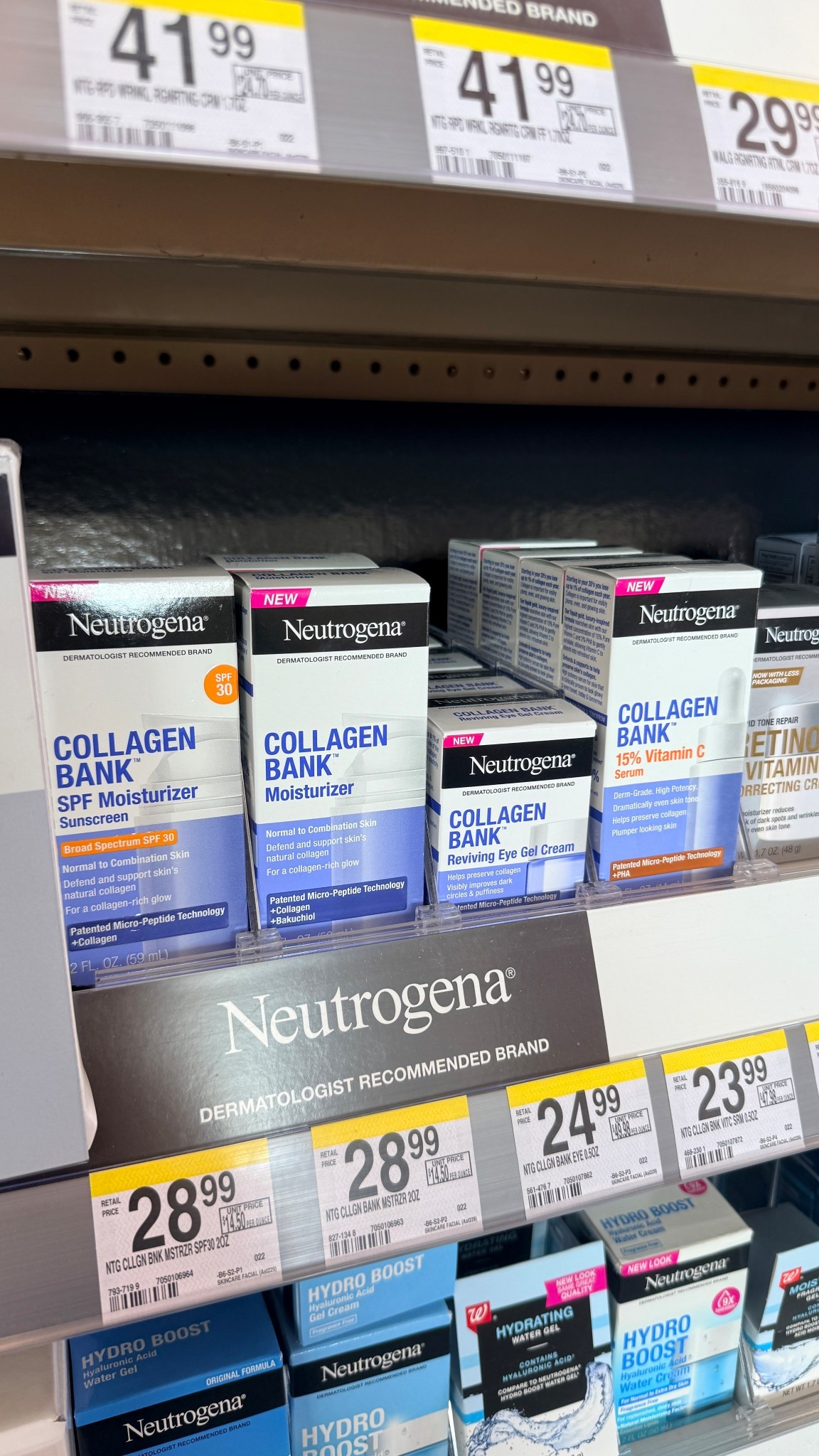 These new Neutrogena Collagen Bank products stopped me in my tracks at Walgreens! 😍 definitely want the entire collection but going to start with the serum 🤍

Skincare collagen anti aging affordable drugstore new dermatologist plumping eye cream moisturizer vitamin c sunscreen summer 

#LTKBeauty