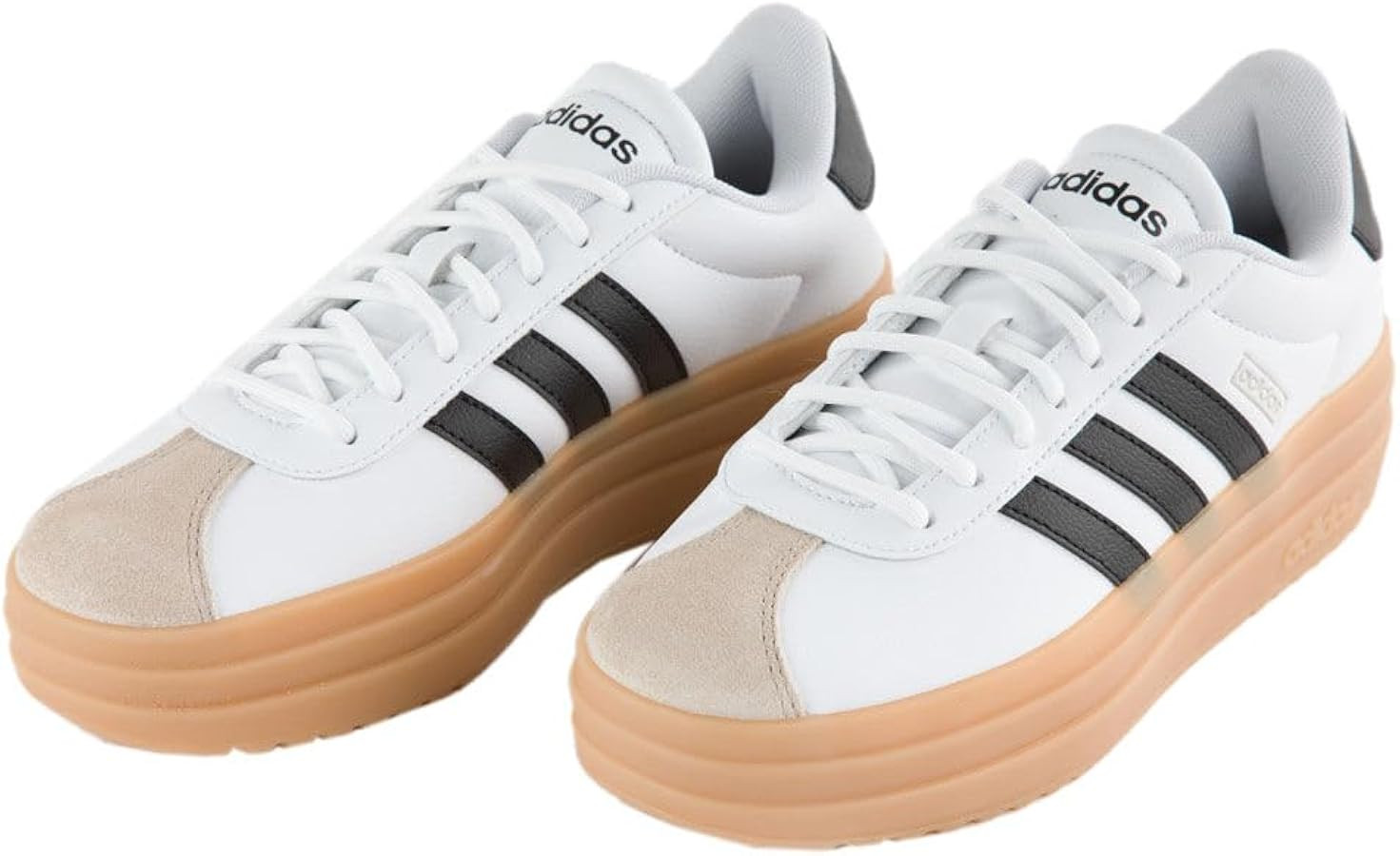 adidas VL Court Bold Womens Platform Shoes, White, 10 | Amazon (US)