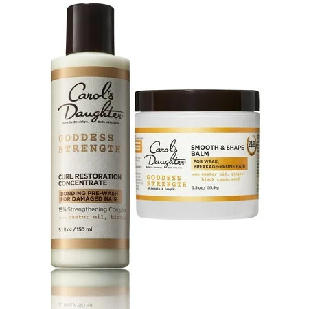 Carol s Daughter Goddess Strength Curl Restoration Concentrate Styling Cream and Moisturizing Shape Balm for Damaged Hair with Castor Oil | Walmart (US)